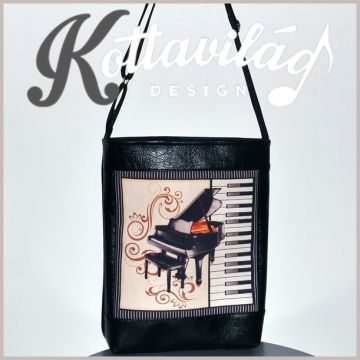 Zongora mintás női táska
